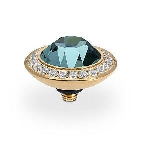 TONDO Deluxe (G/P) 13mm Smoked Sapphire Ring Top