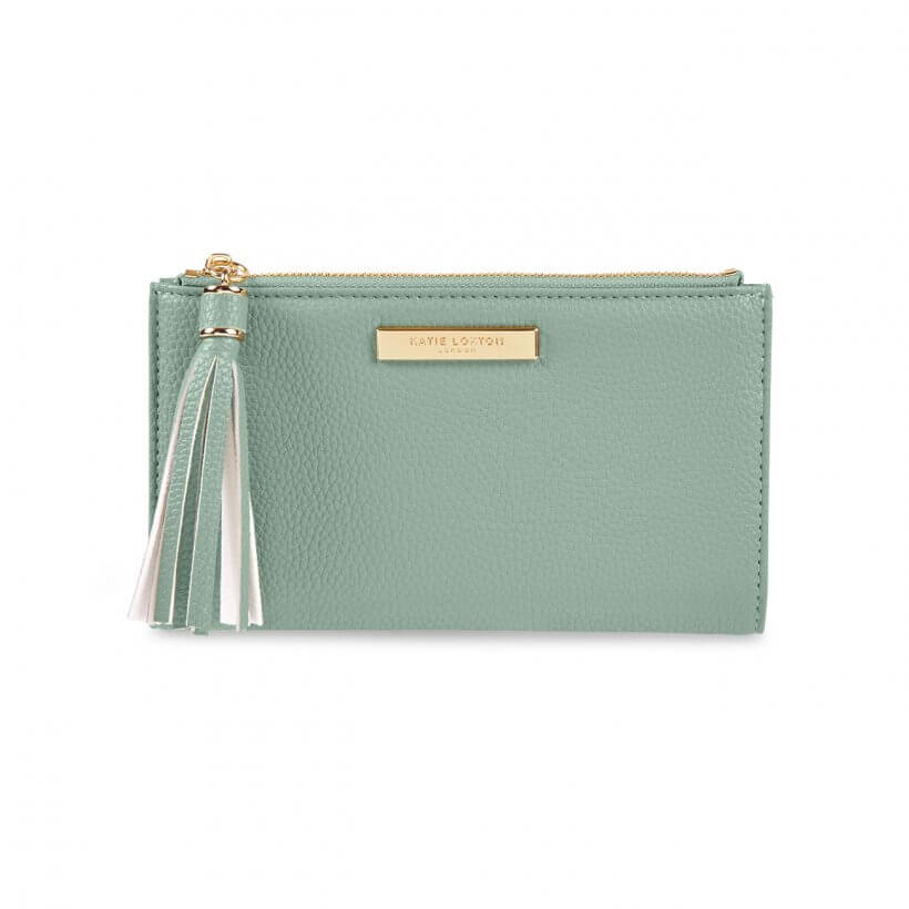 Sophia Tassel Fold Out Purse | Mint Green