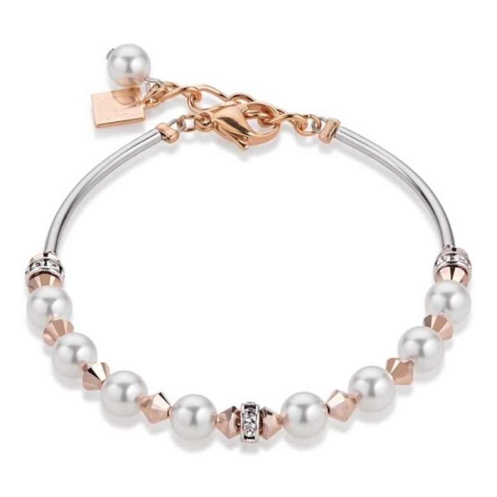 Swarovski Crystals & Pearl Rose Gold Bracelet