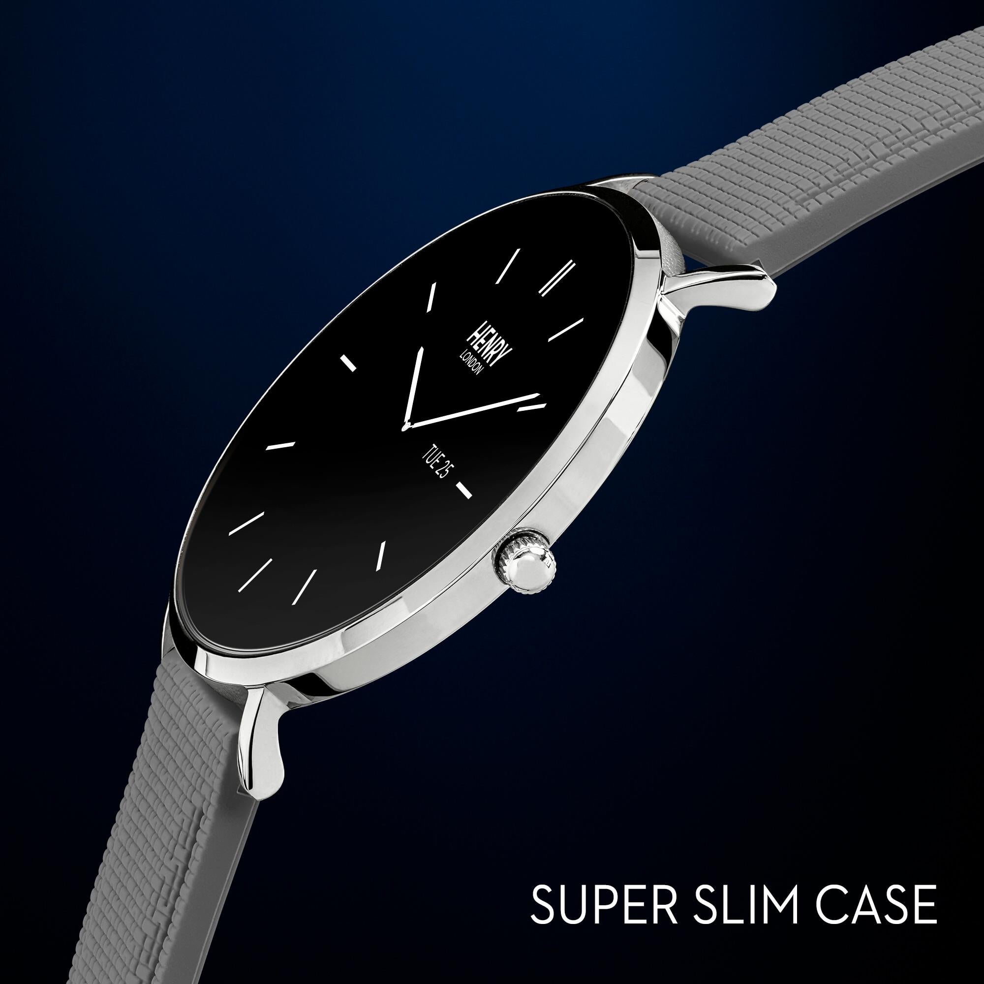 Smart Grey Silicone Strap Watch