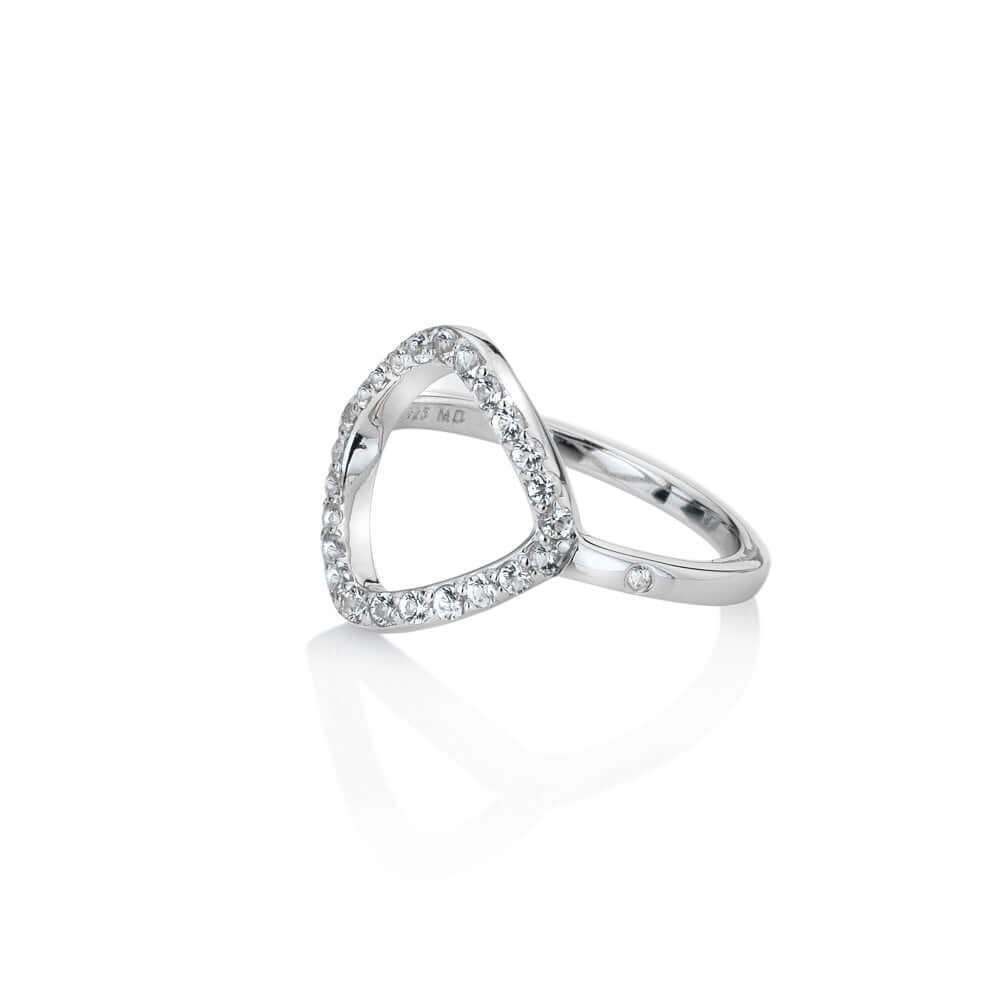 Behold White Topaz Statement Ring-Size N