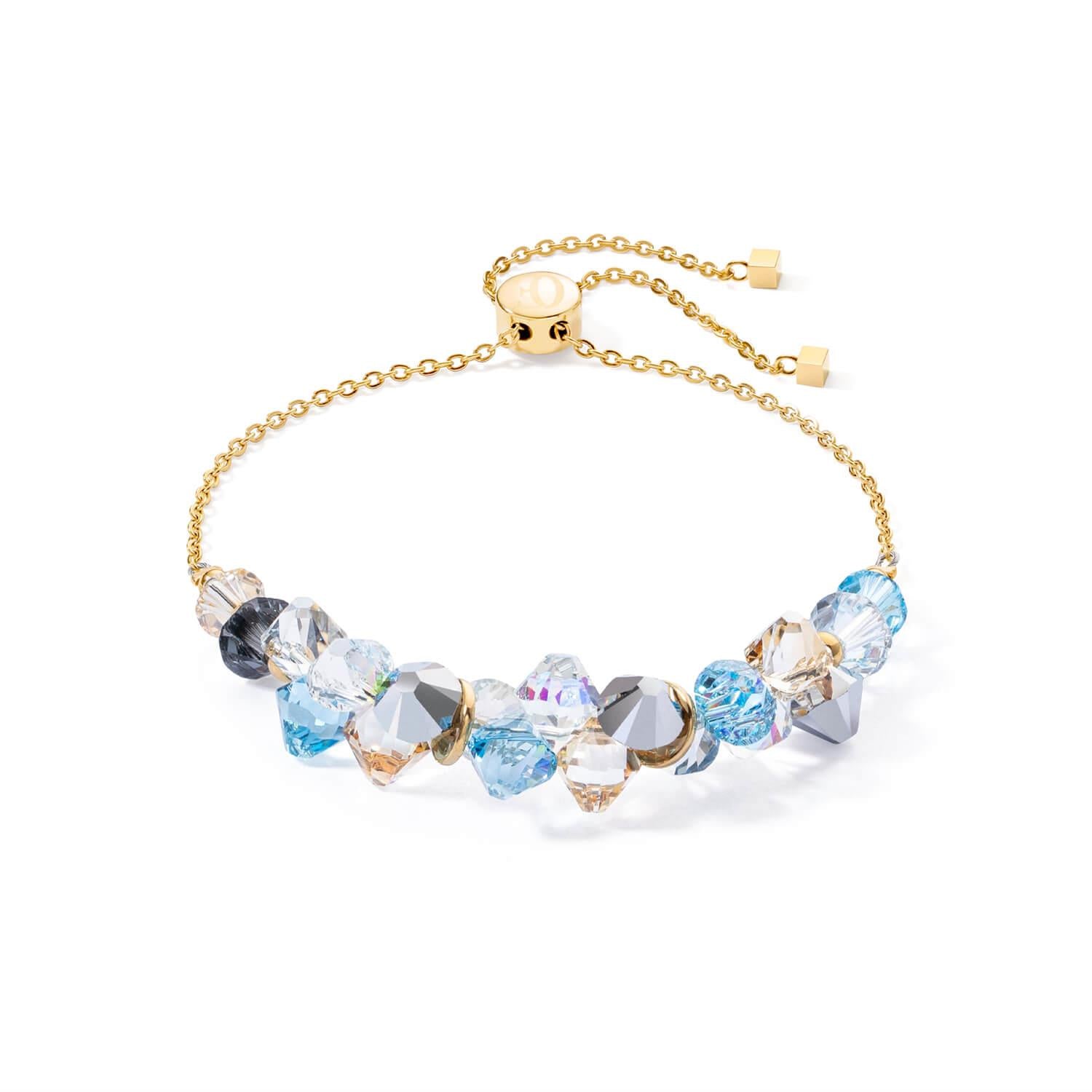 Dancing Crystals Bracelet In Aqua
