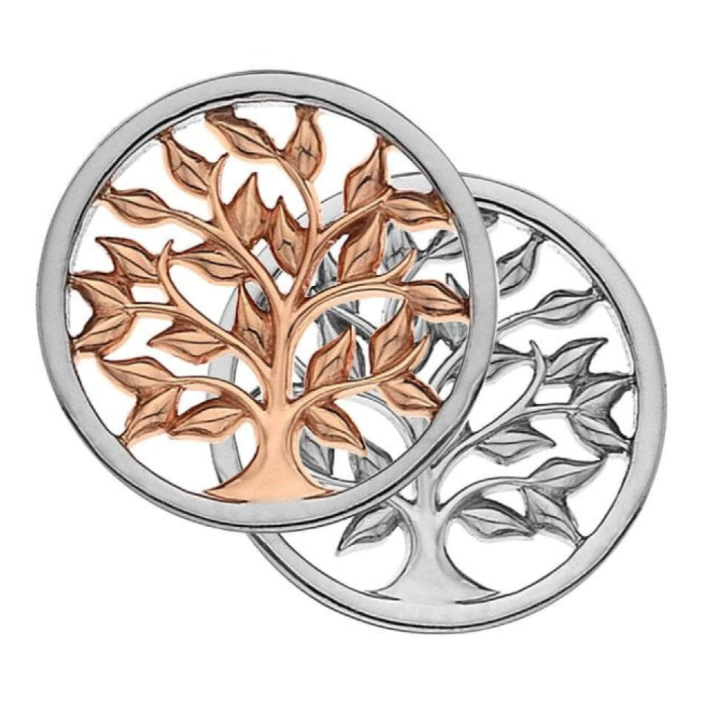 25mm Sterling Silver & Rose Gold Plated Balance & Harmony Reversible Coin