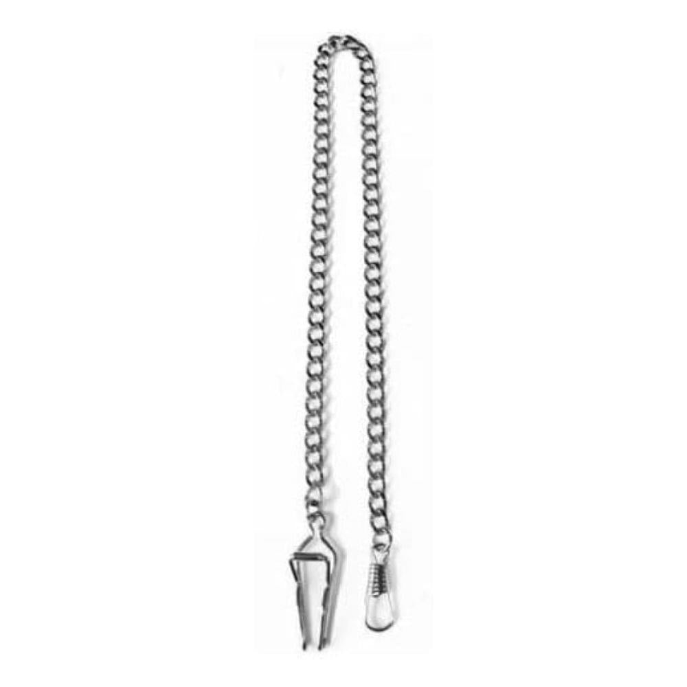 Chrome Plated Belt Bar Slide Pocket Watch Chain