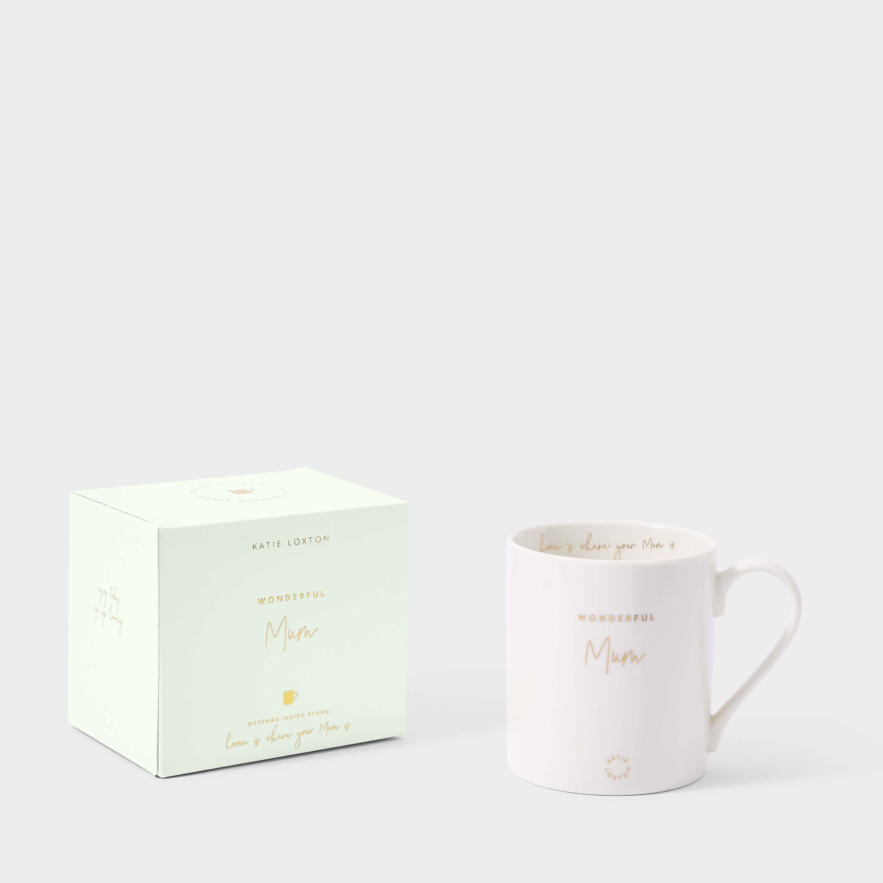 Porcelain Mug | Wonderful Mum | Sage Green