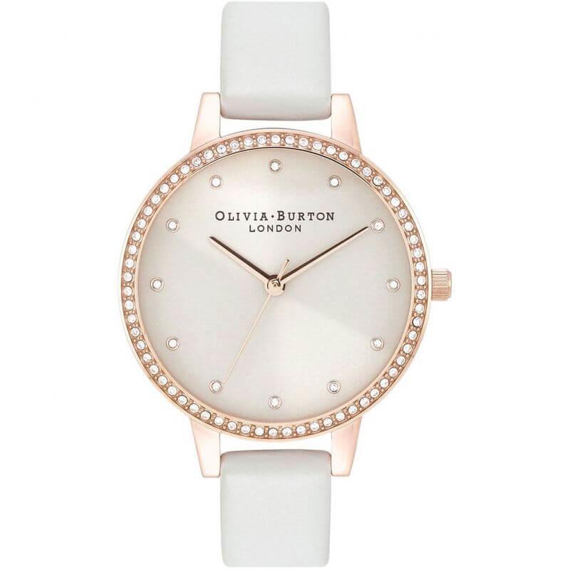 Classic Sparkle Bezel Demi Dial Blush & Rose Gold Ladies Watch