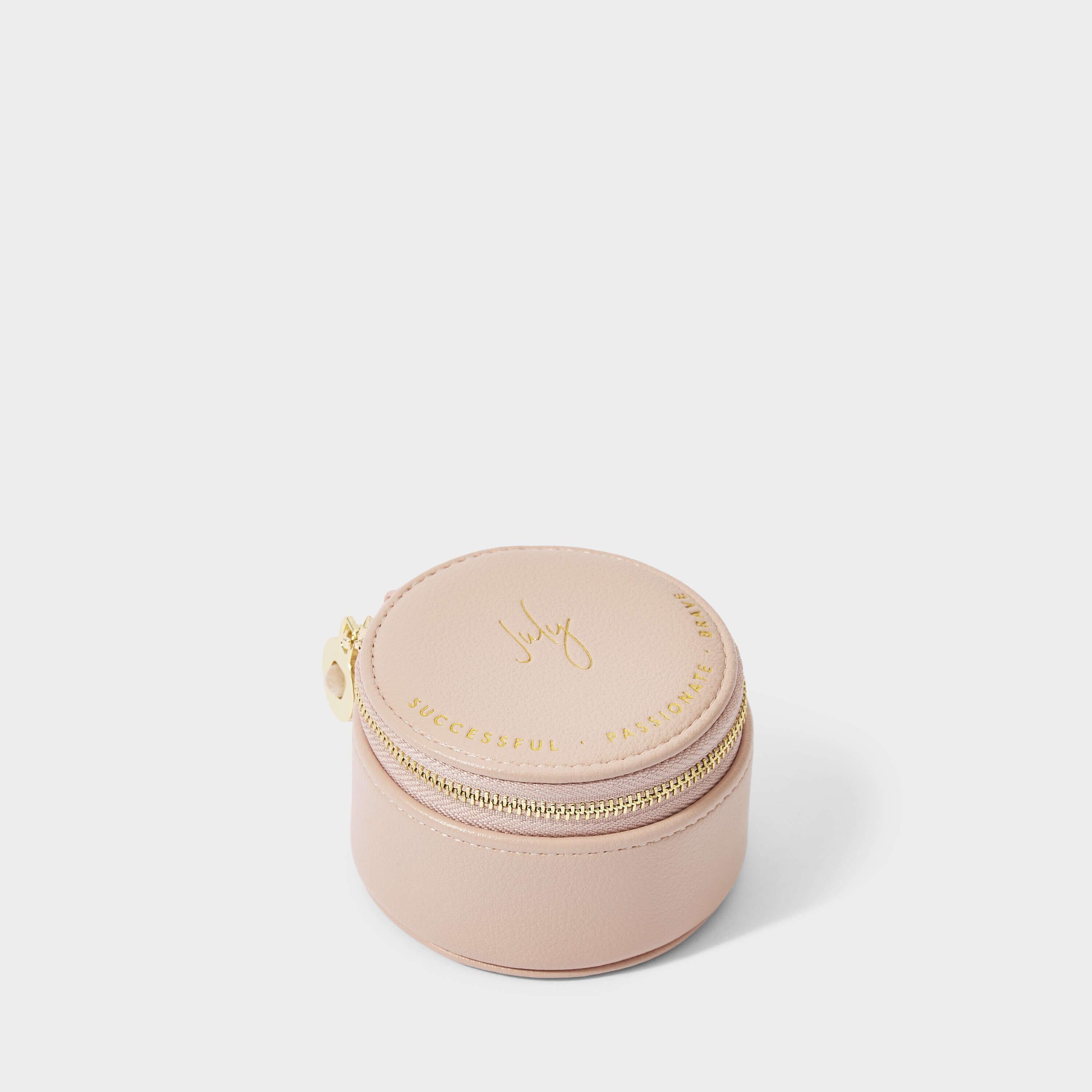 Birthstone Jewellery Box | July | 9 X 9 X 5.5cm