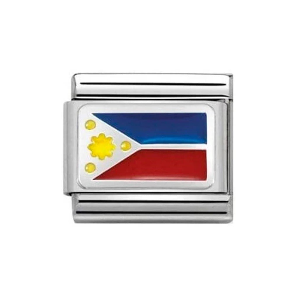 Composable Classic Philippines Link In Enamel & 925 Silver