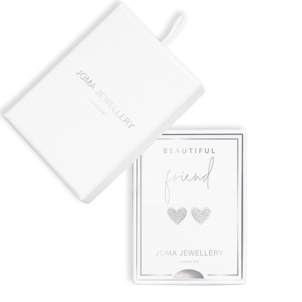 Treasure The Little Things | Beautiful Friend | Silver | Earring Box