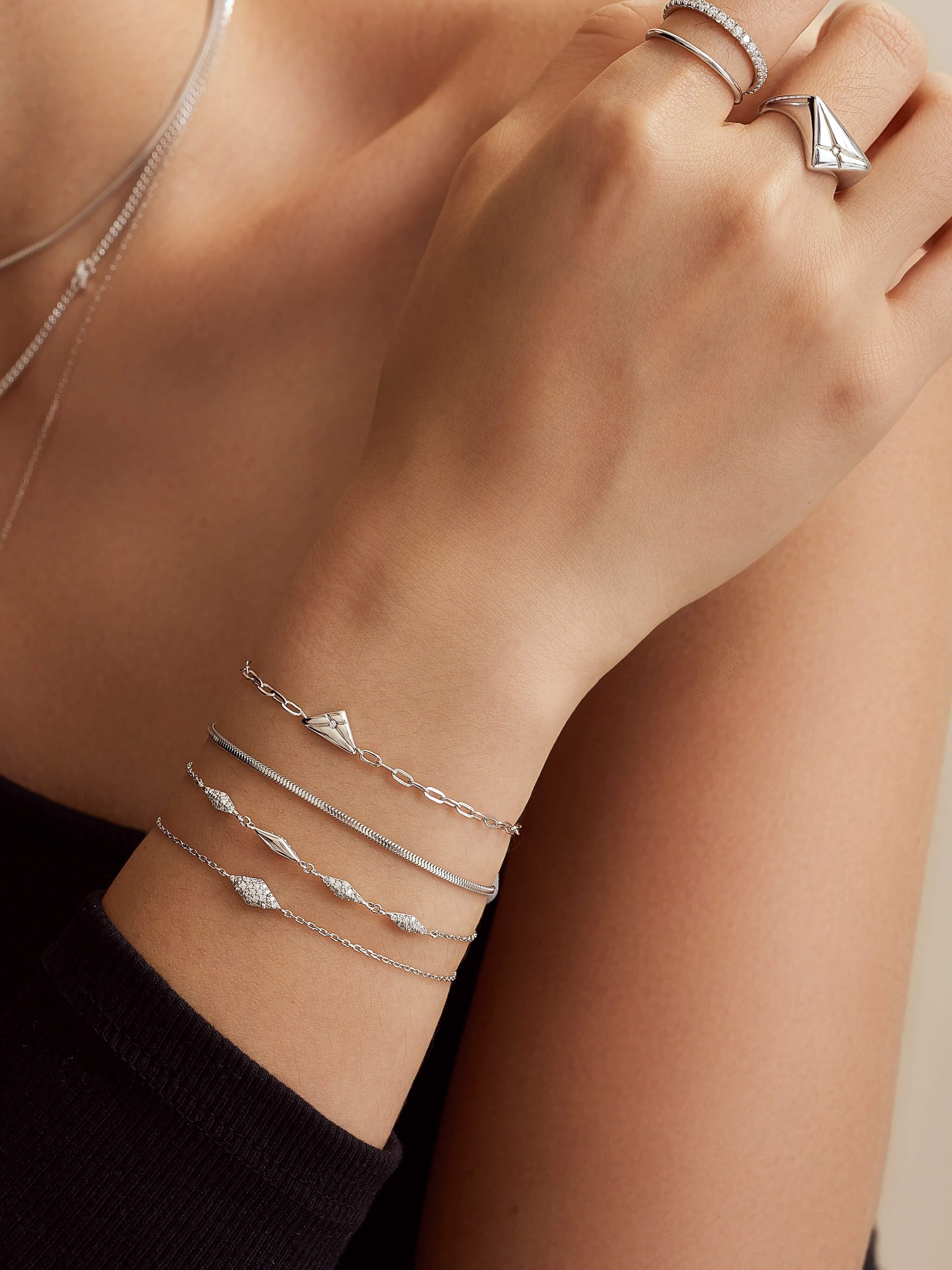 Silver Pave Sparkle Bracelet