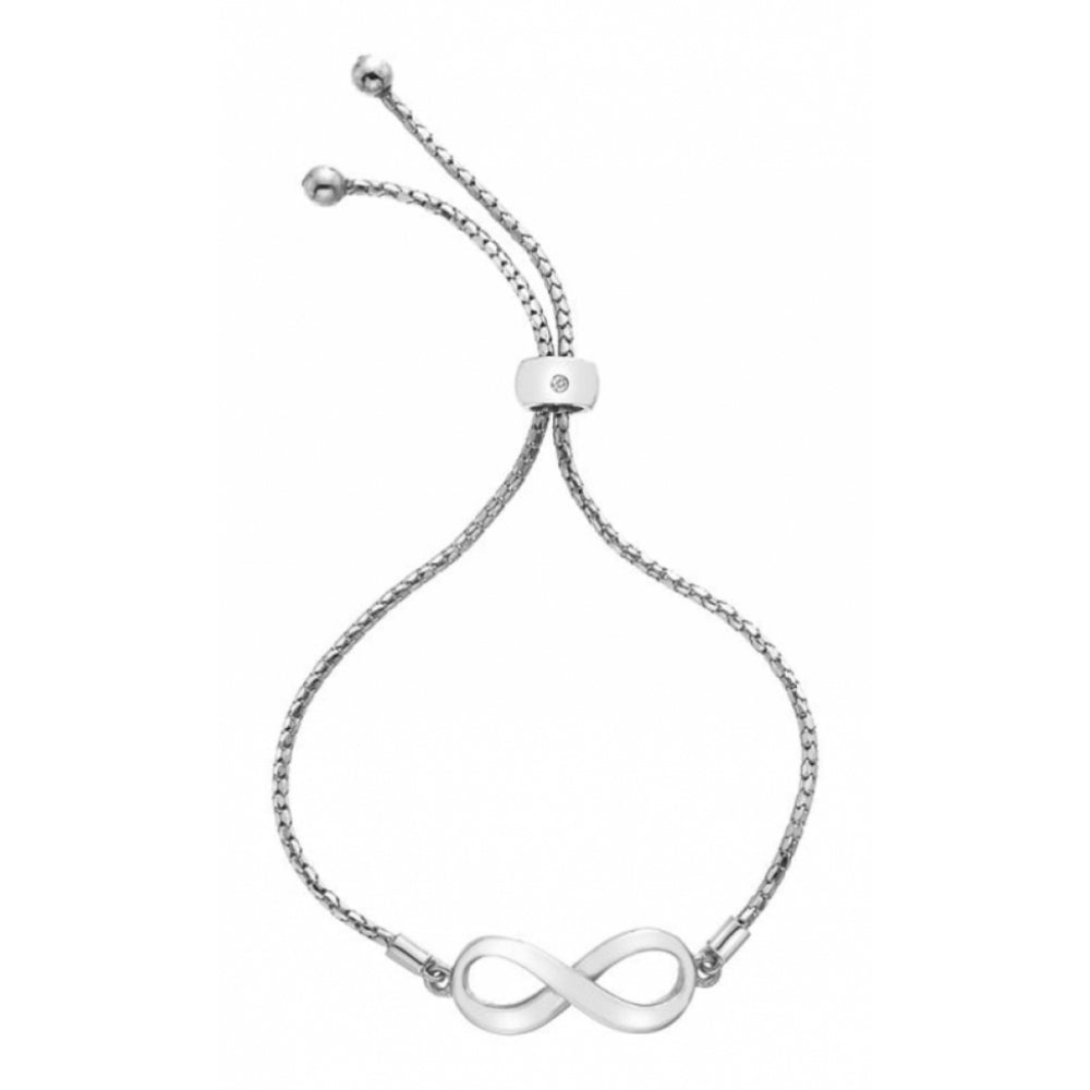 Sterling Silver Infinity Draw Bracelet