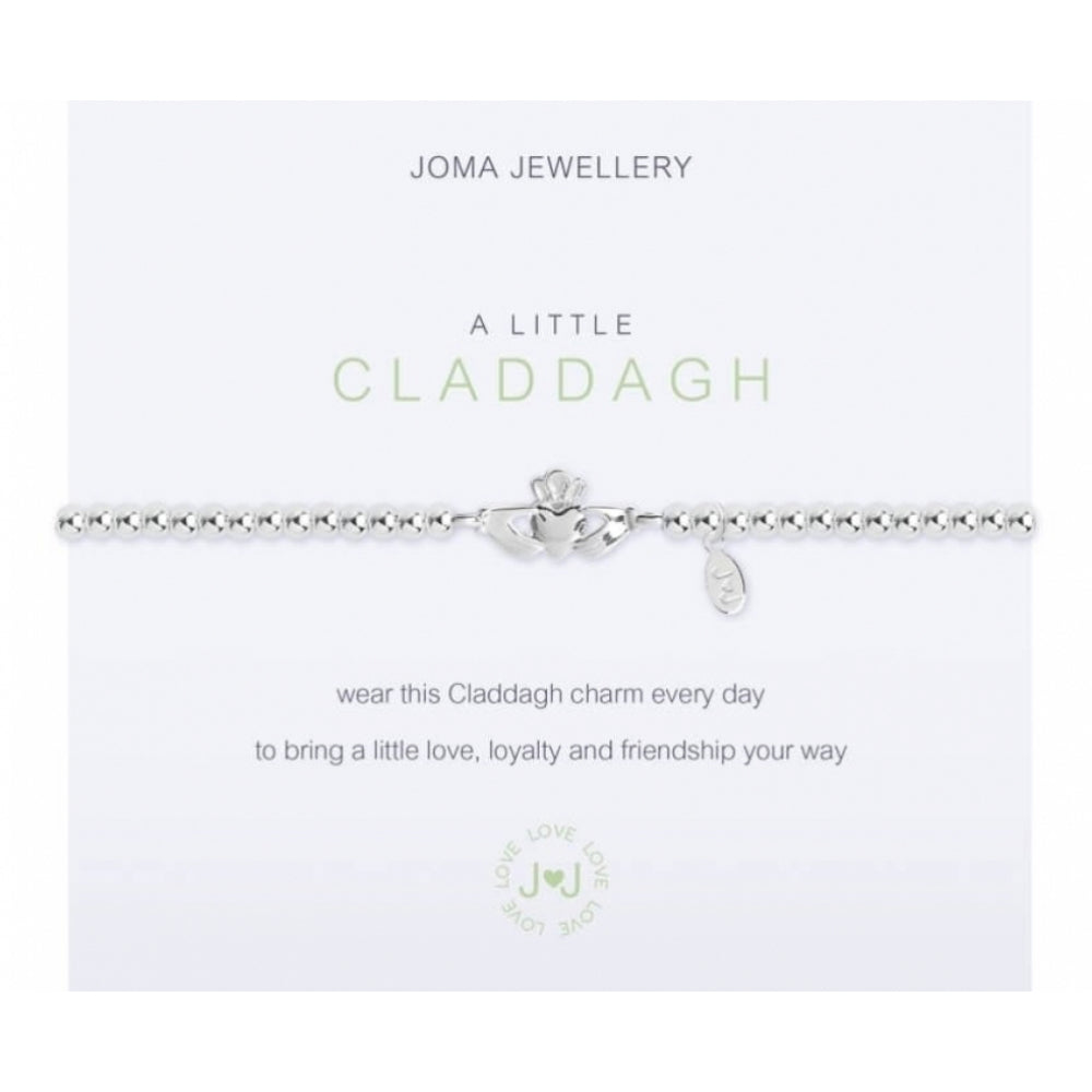 A Little | Claddagh | Silver | Bracelet | 17.5cm Stretch