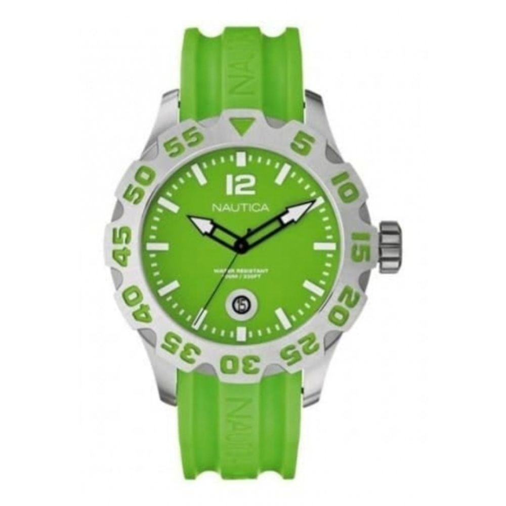 Gents Green BFD Resin Strap Watch