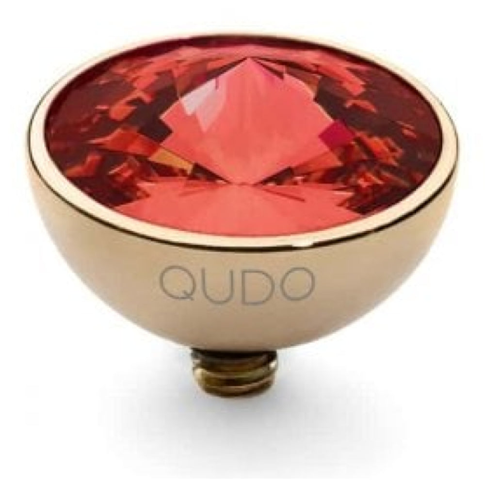 Famosa Gold 11.5mm Bottone Ring Top Light Siam