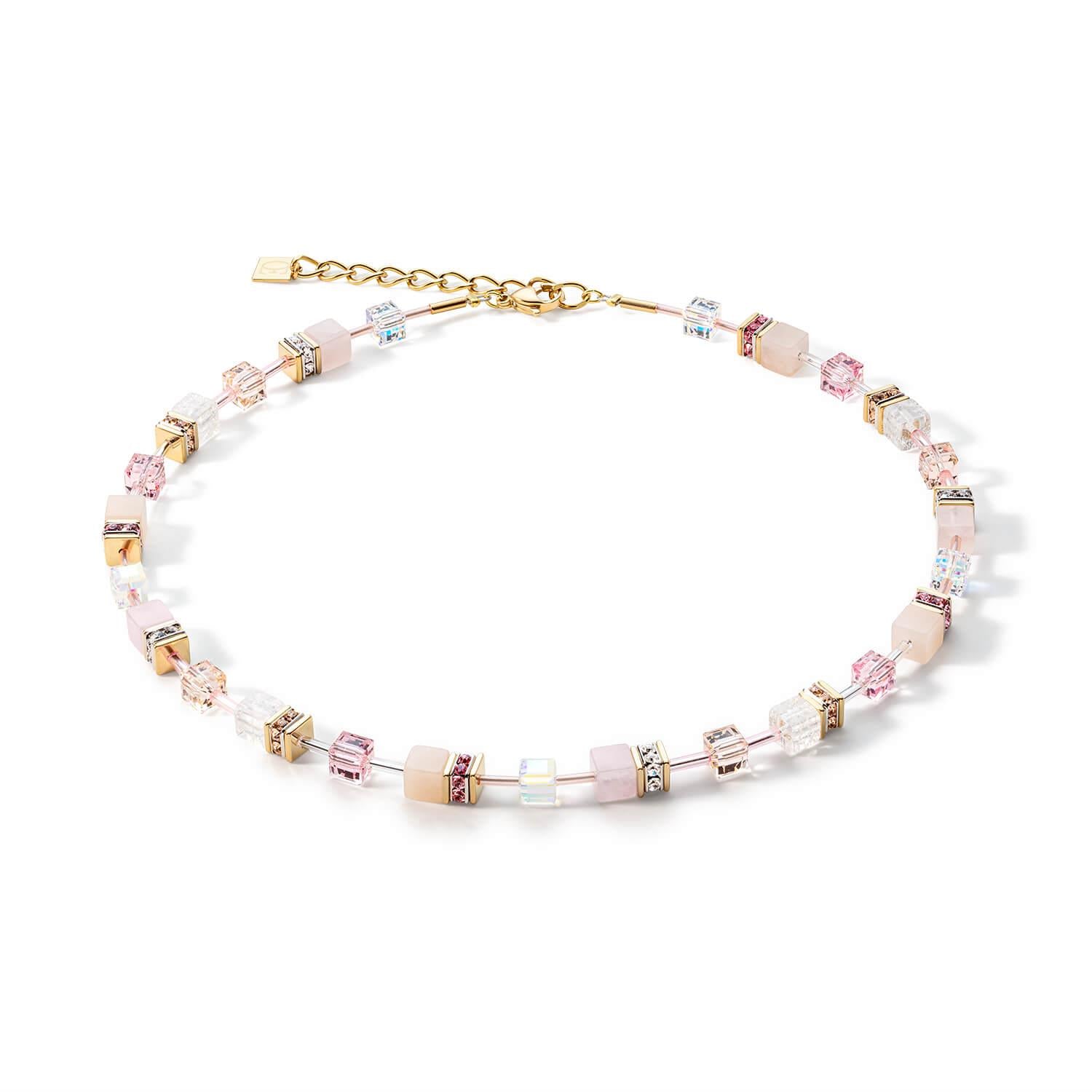 Light Rose GeoCUBE Iconic Precious Necklace