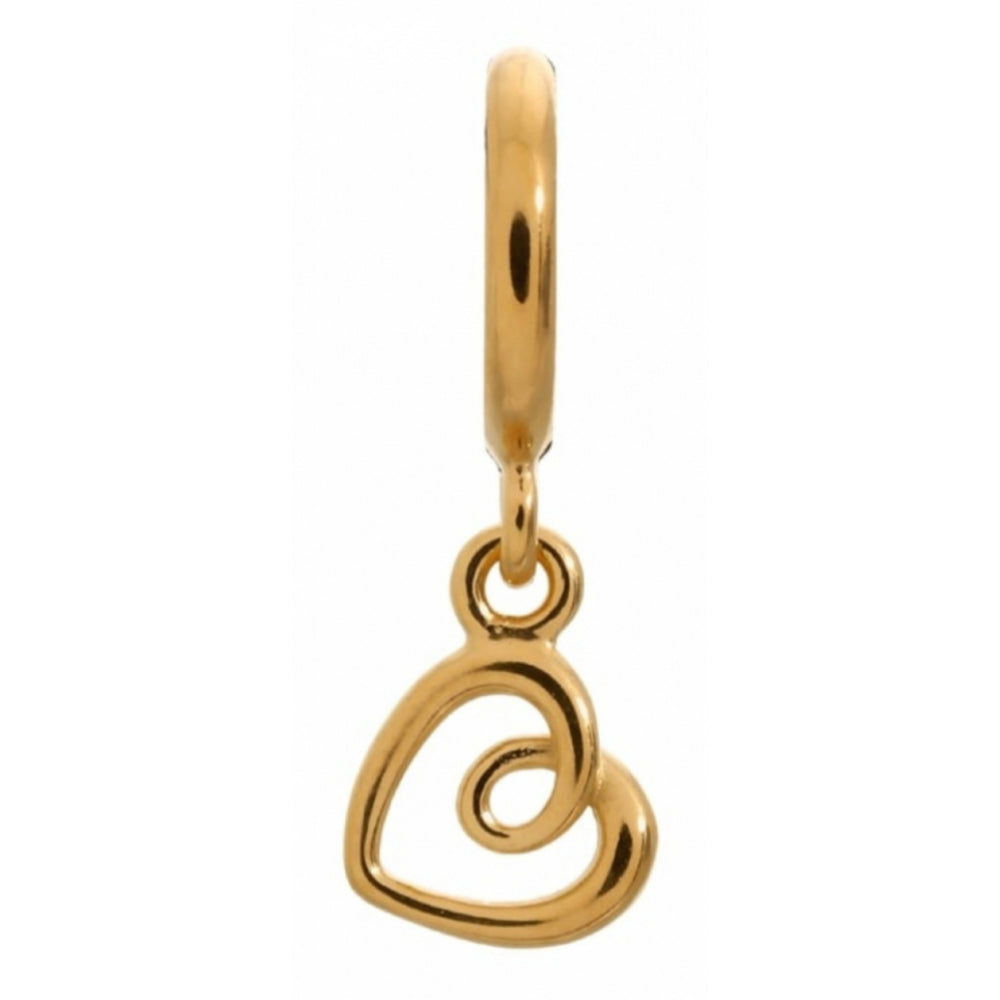 Hanging Heart Gold Charm