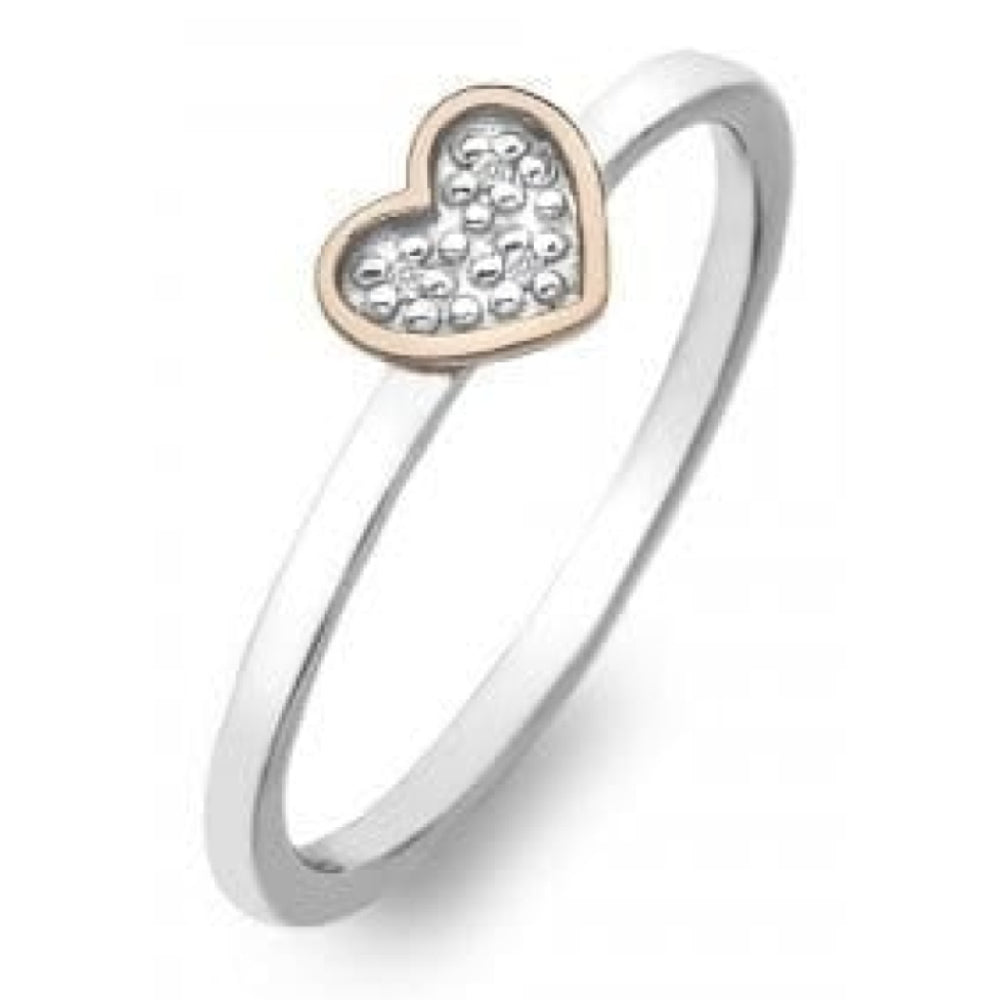 Stargazer Rose Gold Heart Ring