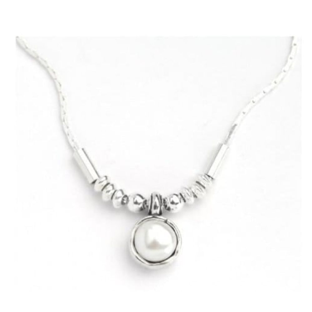 Sterling Silver Pearl Pendant Handmade Necklace
