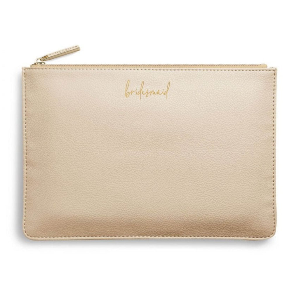 Pouch And Bracelet Gift Set | Bridesmaid | Metallic Gold | 16 X 24cm