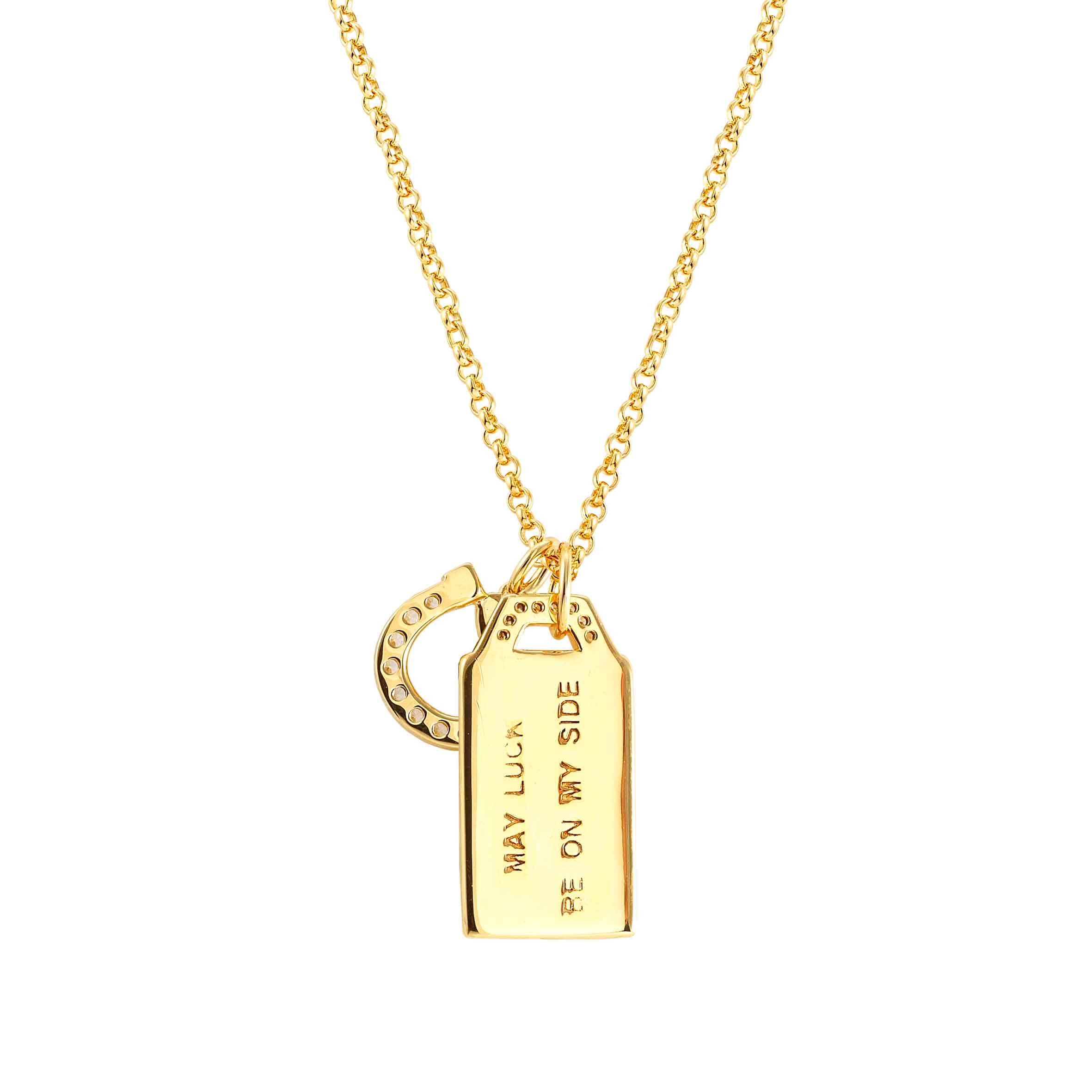 Talismani 18k Gold Necklace With Horseshoe Pendant