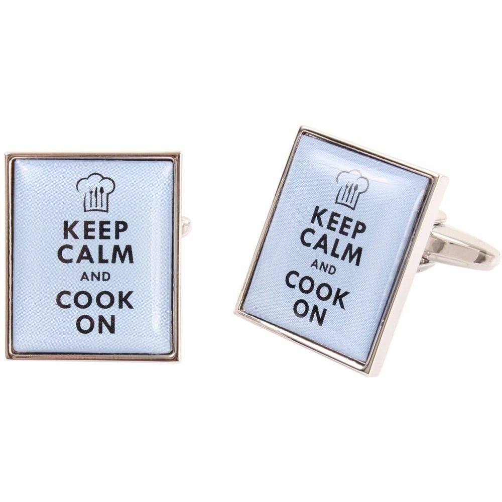 Keep Calm & Cook On Cufflinks