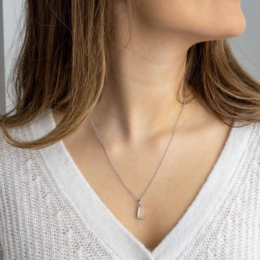 Signature Skript Capital L Initial Necklace