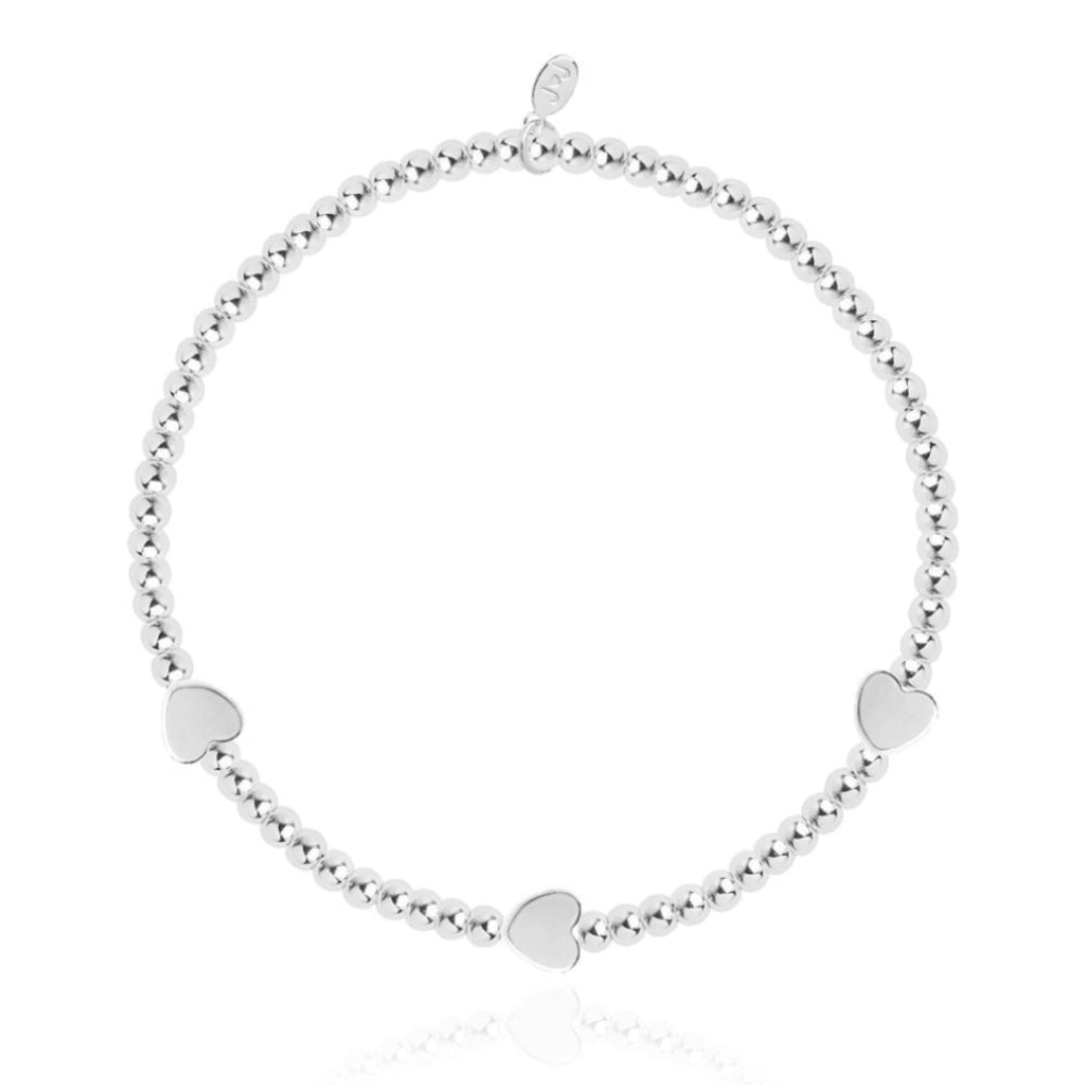 Occasion Gift Box - Forever Family - x3 Stacking Bracelets- Silver - 17.5cm Adjustable
