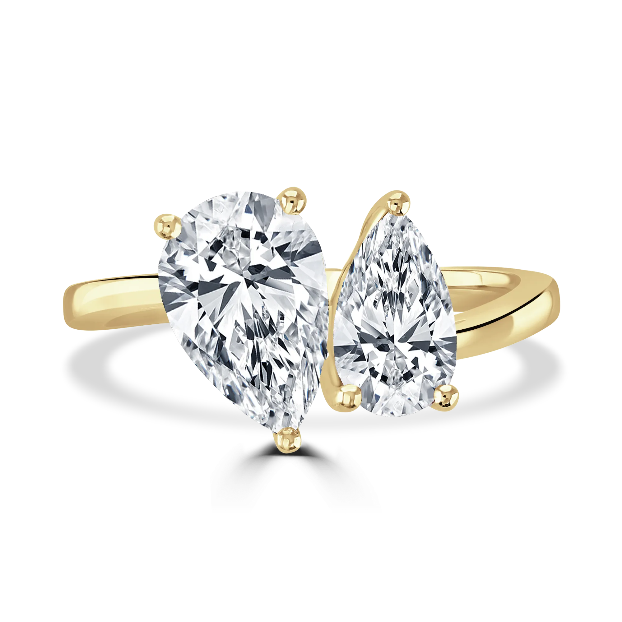 18ct Yellow Gold 'Toi et Moi' Laboratory Grown Diamond 2.6ct Ring- M
