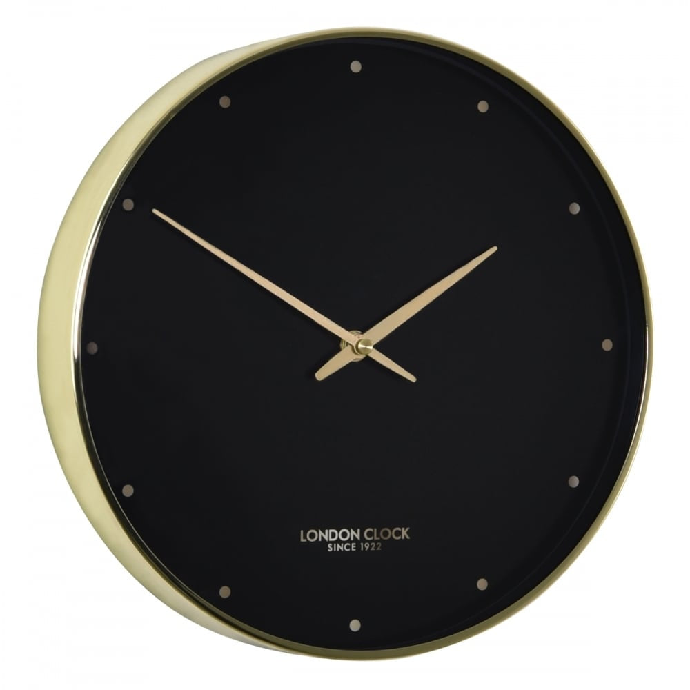 Durrant Urban Luxe Gold and Black Wall Clock