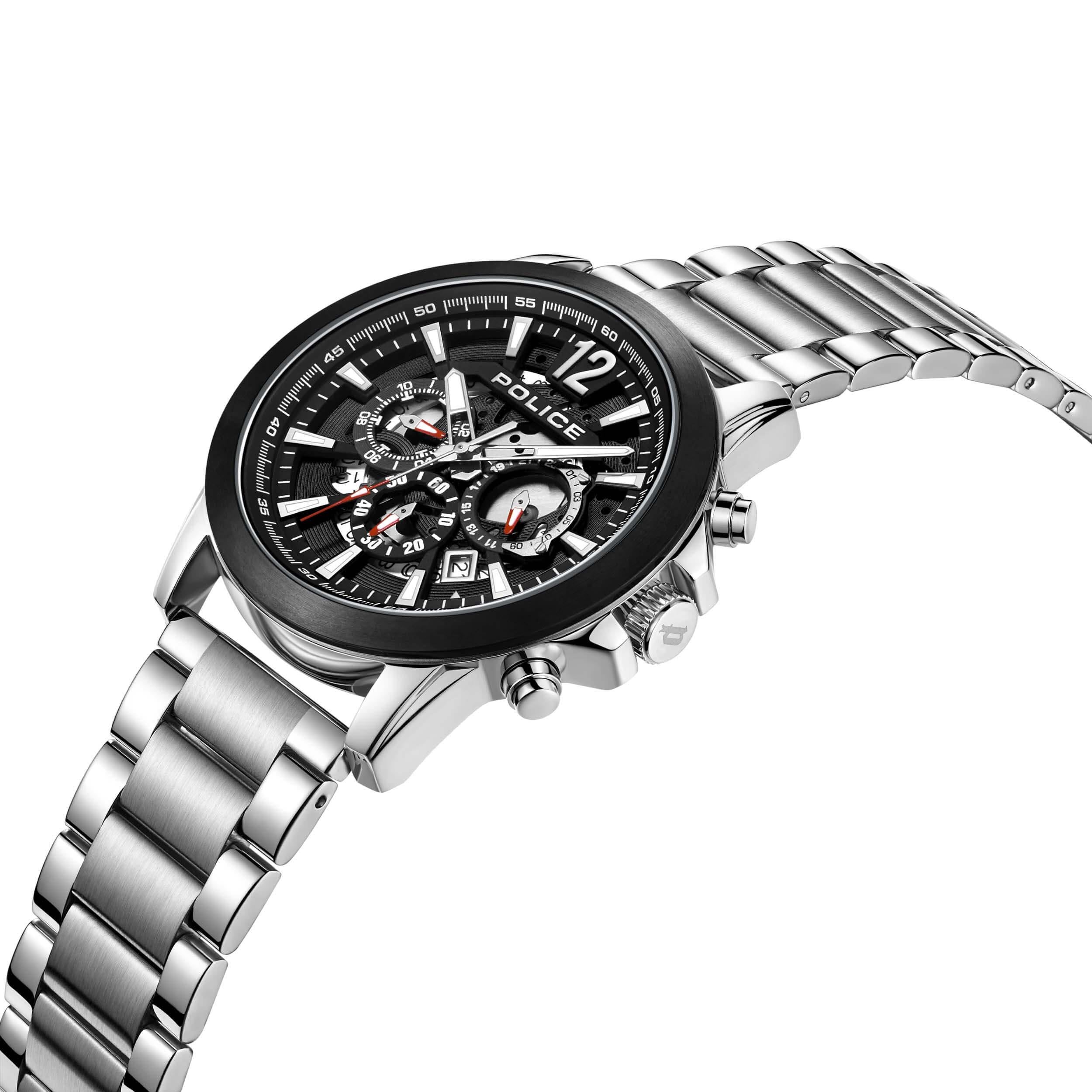 VERTIGO Multifunction Grey Dial With SS Bracelet Strap Watch