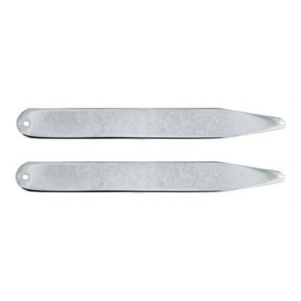 Rhodium Plated Collar Stiffeners