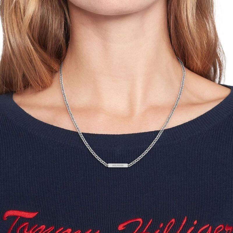 Stainless Steel Layered Pendant Ladies Necklace