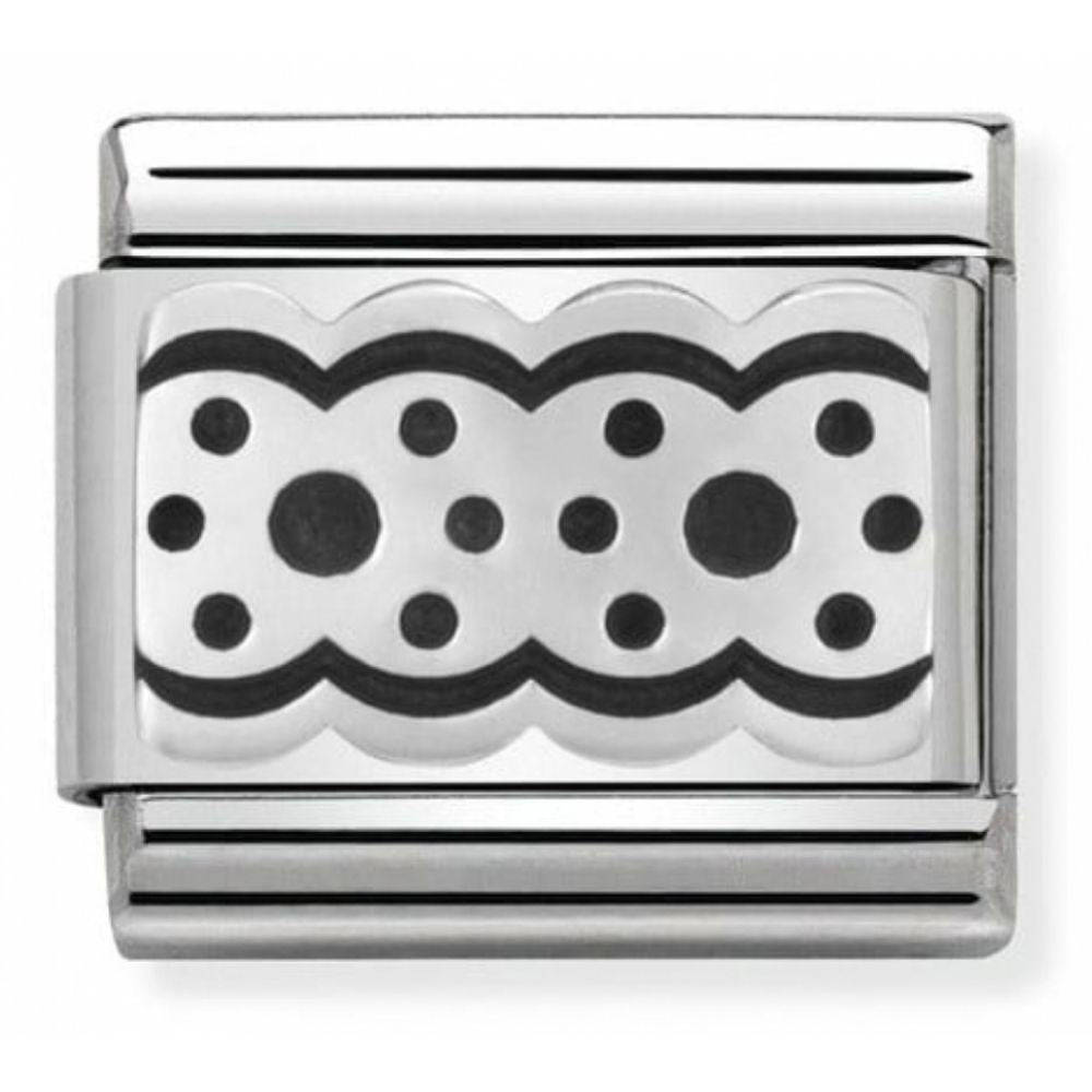 Classic LACE Plot 3 In Stainless Steel & Silver 925 Charm