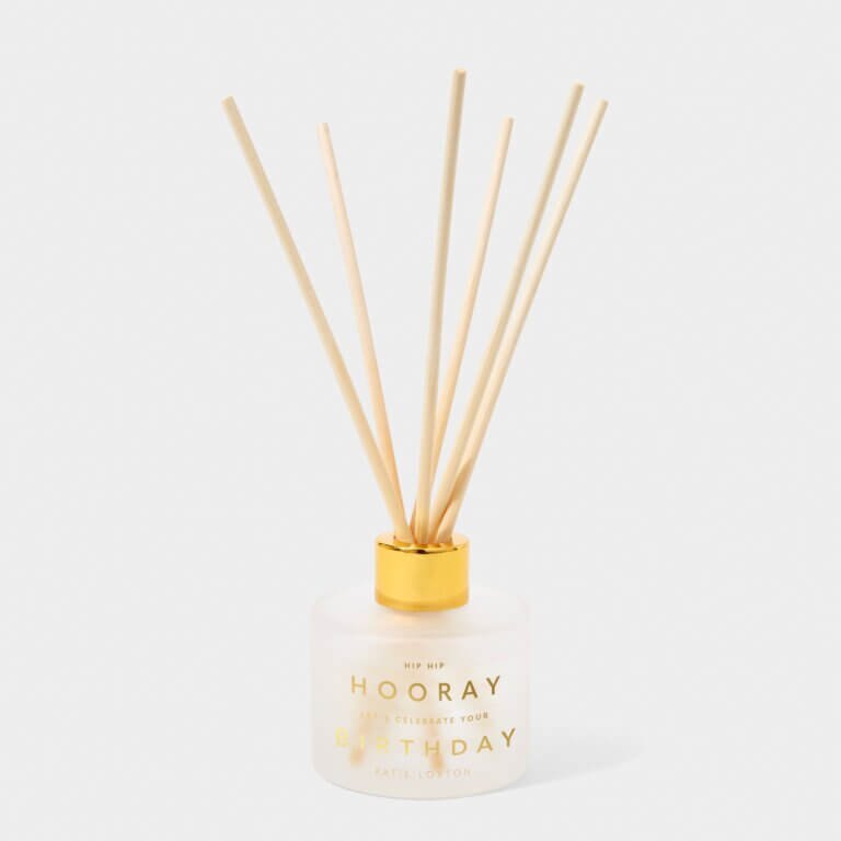 Sentiment Reed Diffuser | Hip Hip Hooray Let's Celebrate Your Birthday | Champagne And Sparkling Berry