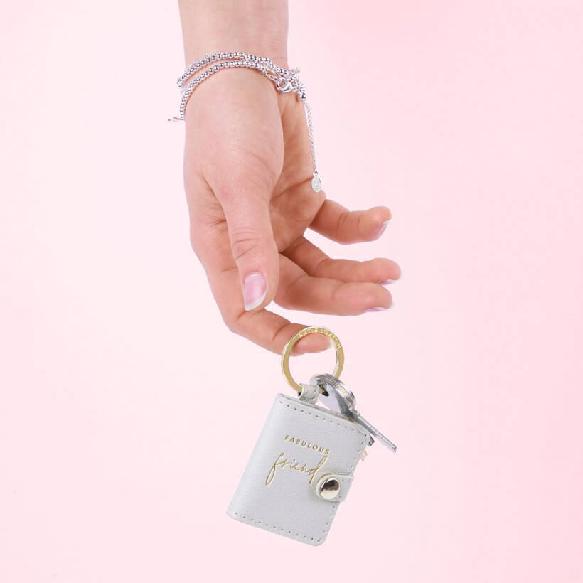 Beautifully Boxed Photo Keyring | Fabulous Friend | Grey