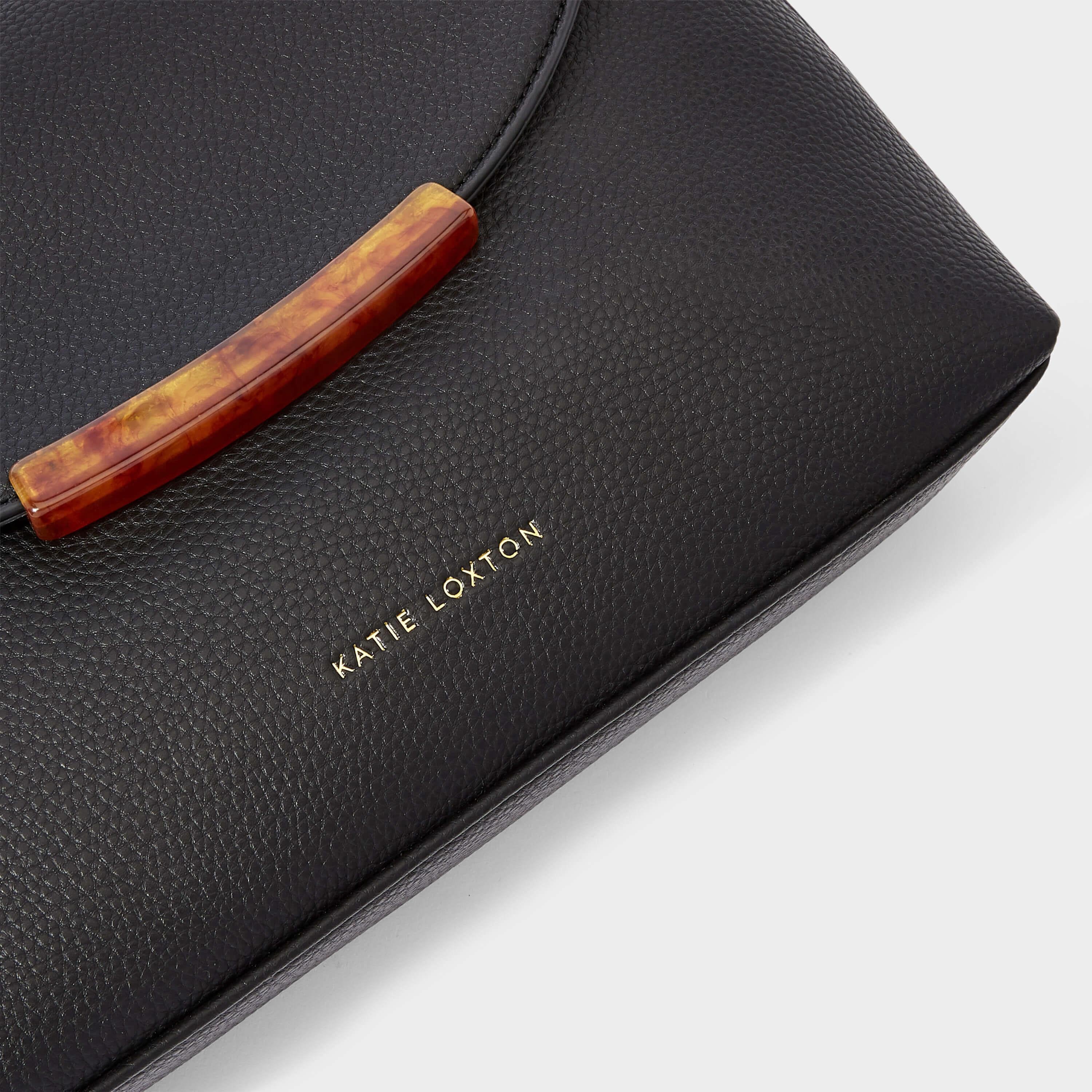Dani Tortoiseshell Clutch | Black | 19 X 27 X 6cm