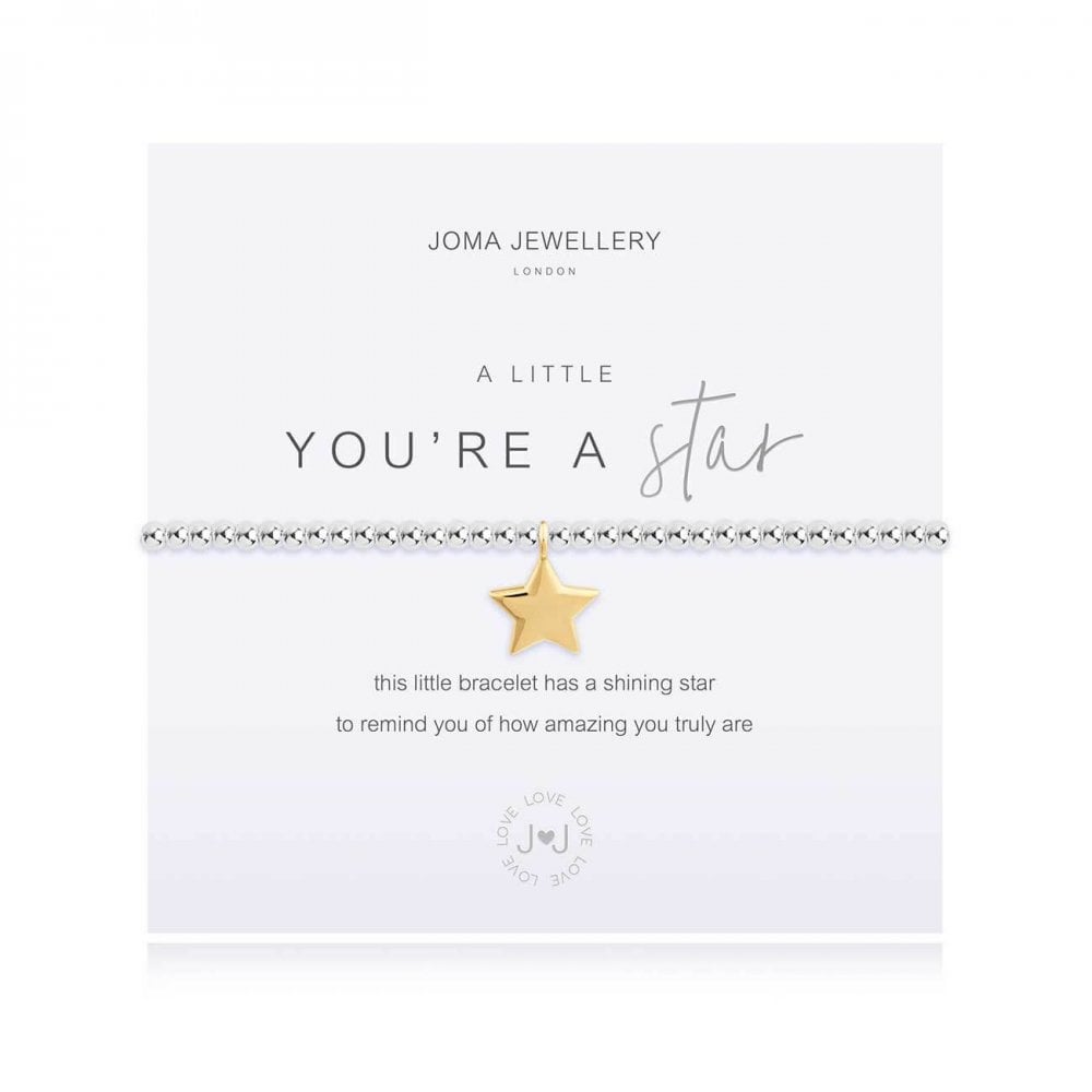 A Little You're A Star Silver Bracelet 17.5cm