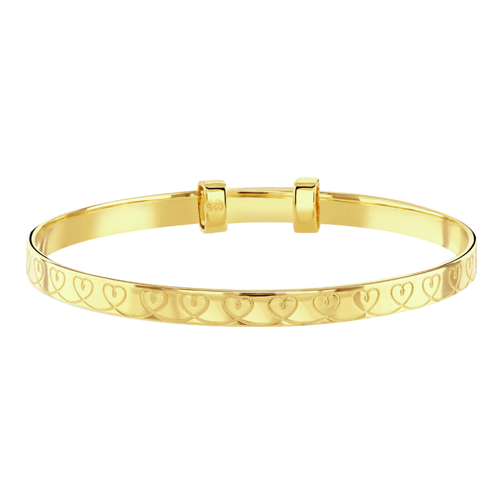 Amari - Heart Pattern GP Baby Bangle