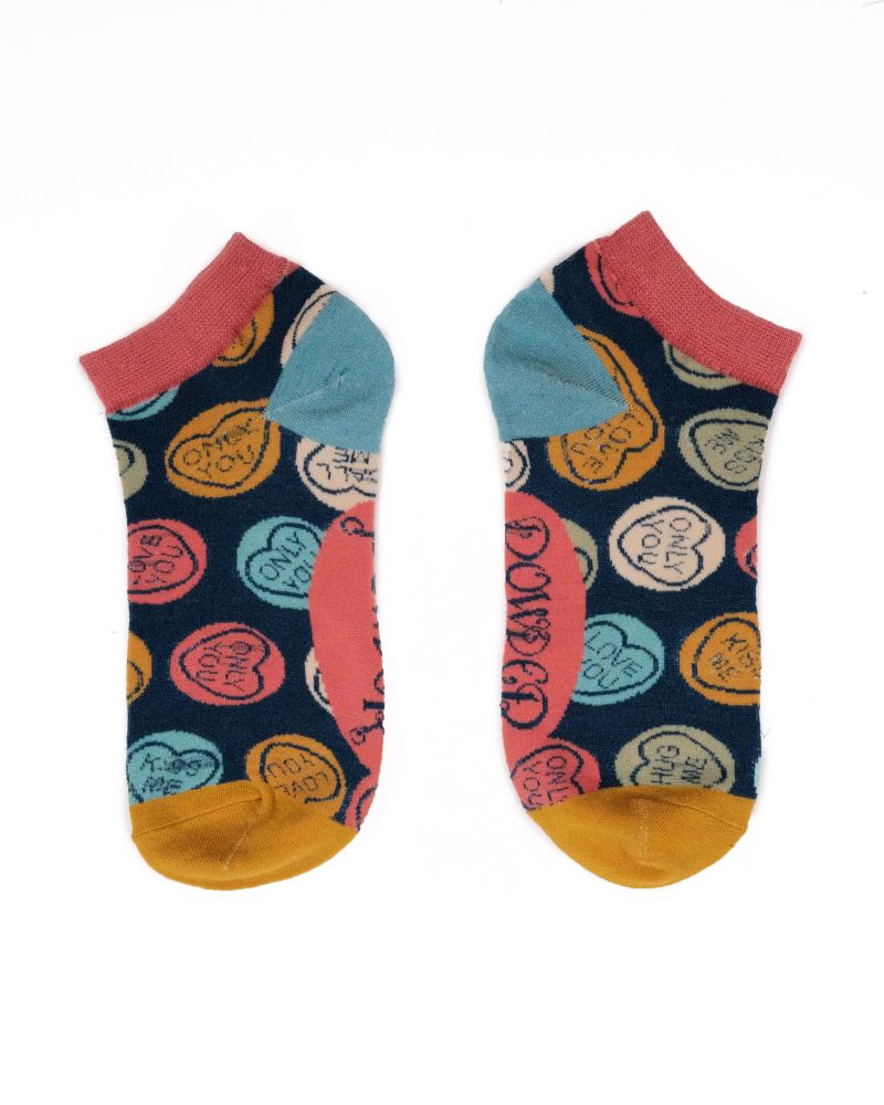 Ladies Trainer Socks Love Hearts