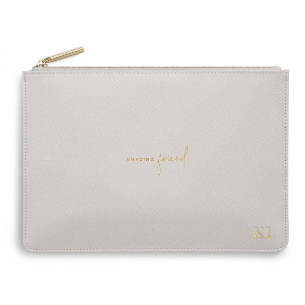 Perfect Pouch | Amazing Friend | Pale Grey | 16 X 24cm