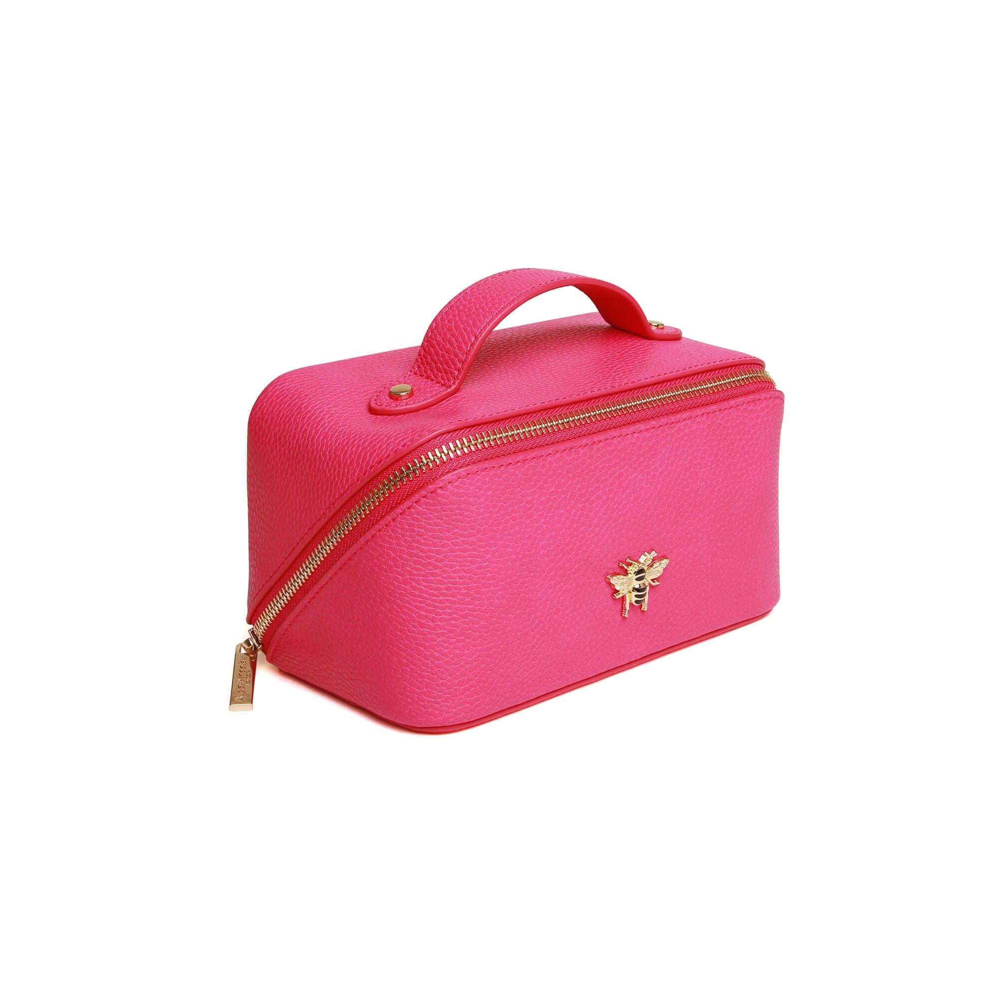 Mini Train Case In Hot Pink