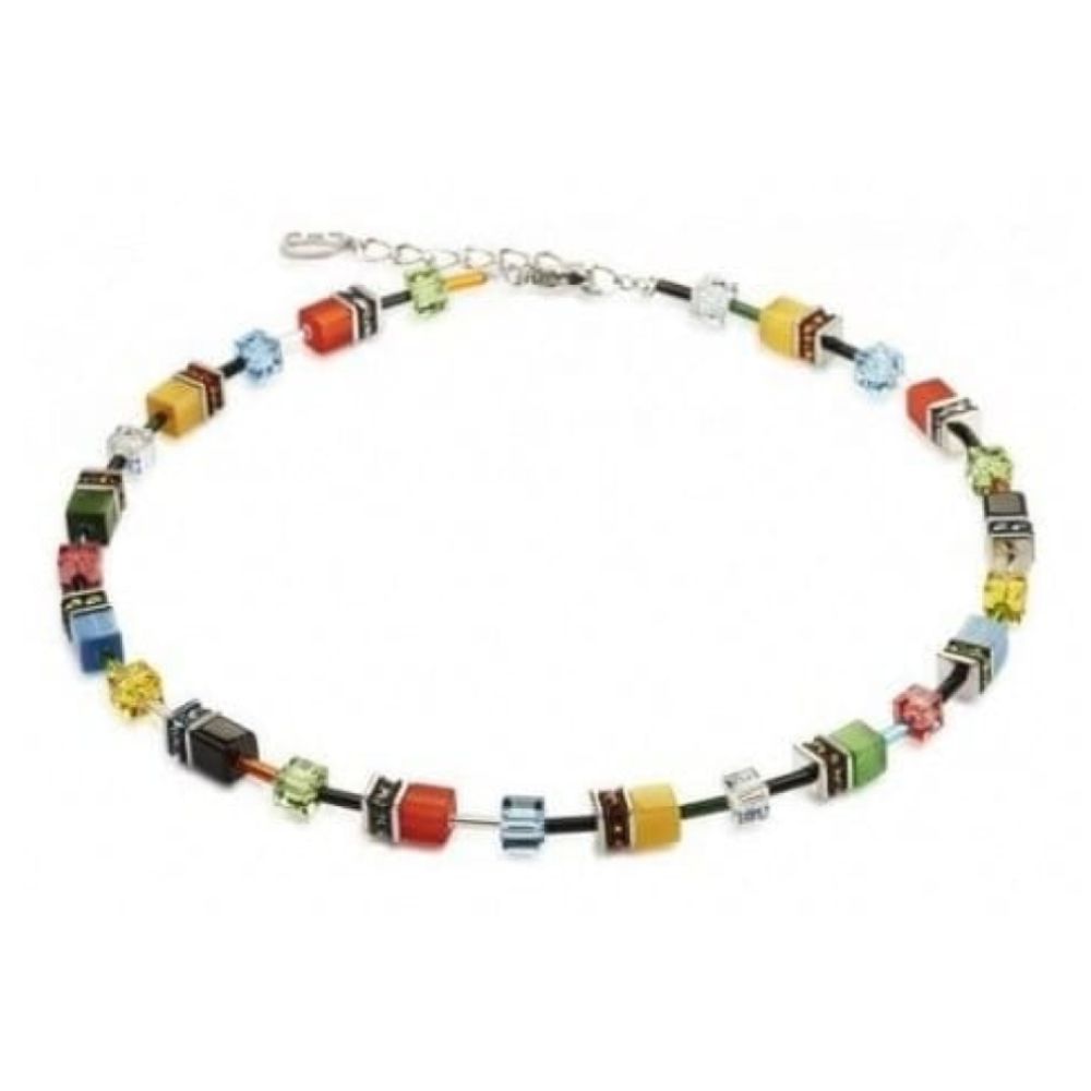 Ladies Synthetic Tiger Eye With Swarovski Elements Necklace