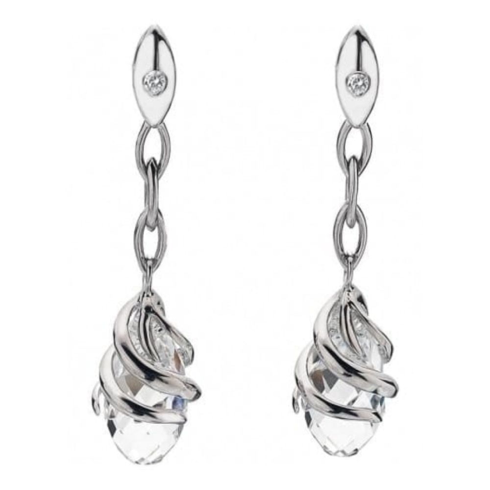 Ladies Angel Oval Earrings With Swarovski Elements