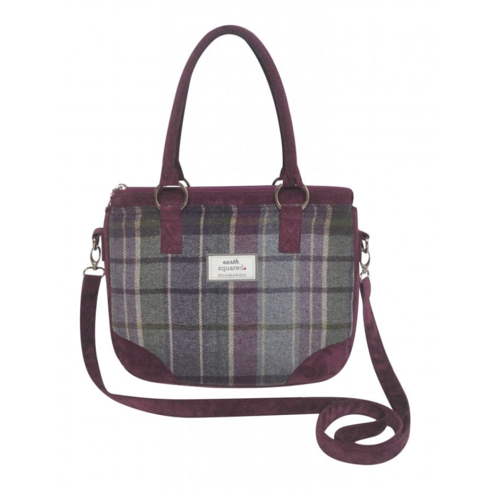 Purple Quartz Tweed Saskia Bag