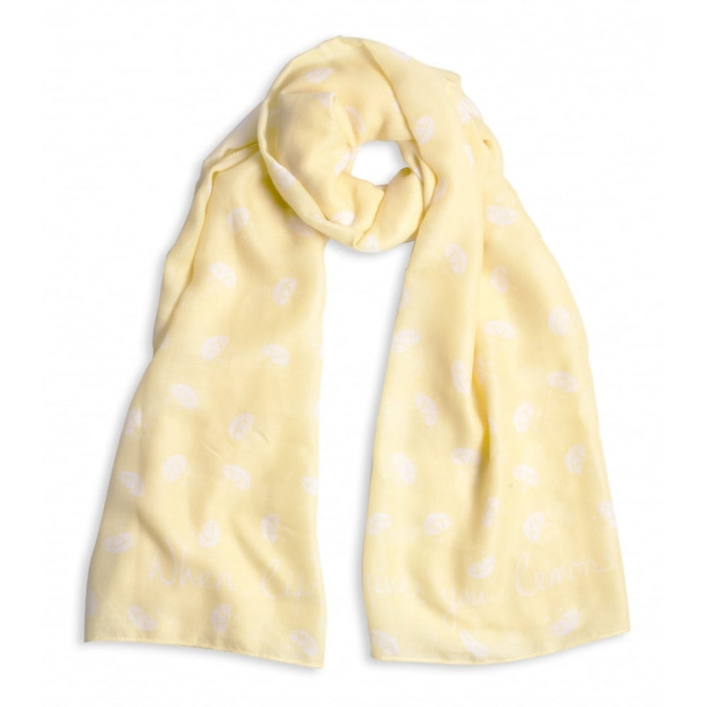 Sentiment Scarf - When Life Gives You Lemons - Yellow