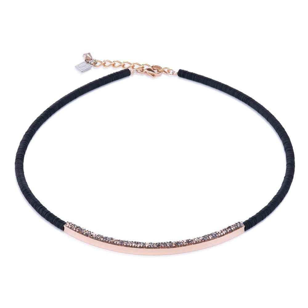 Swarovski Crystals, Rose Gold Plating & Sequins Necklace