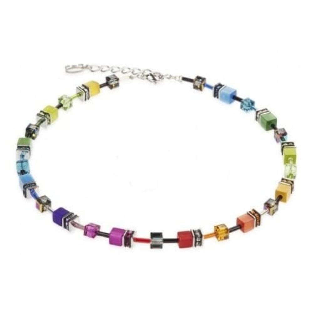 GeoCUBE Iconic Multicolour Rainbow Necklace