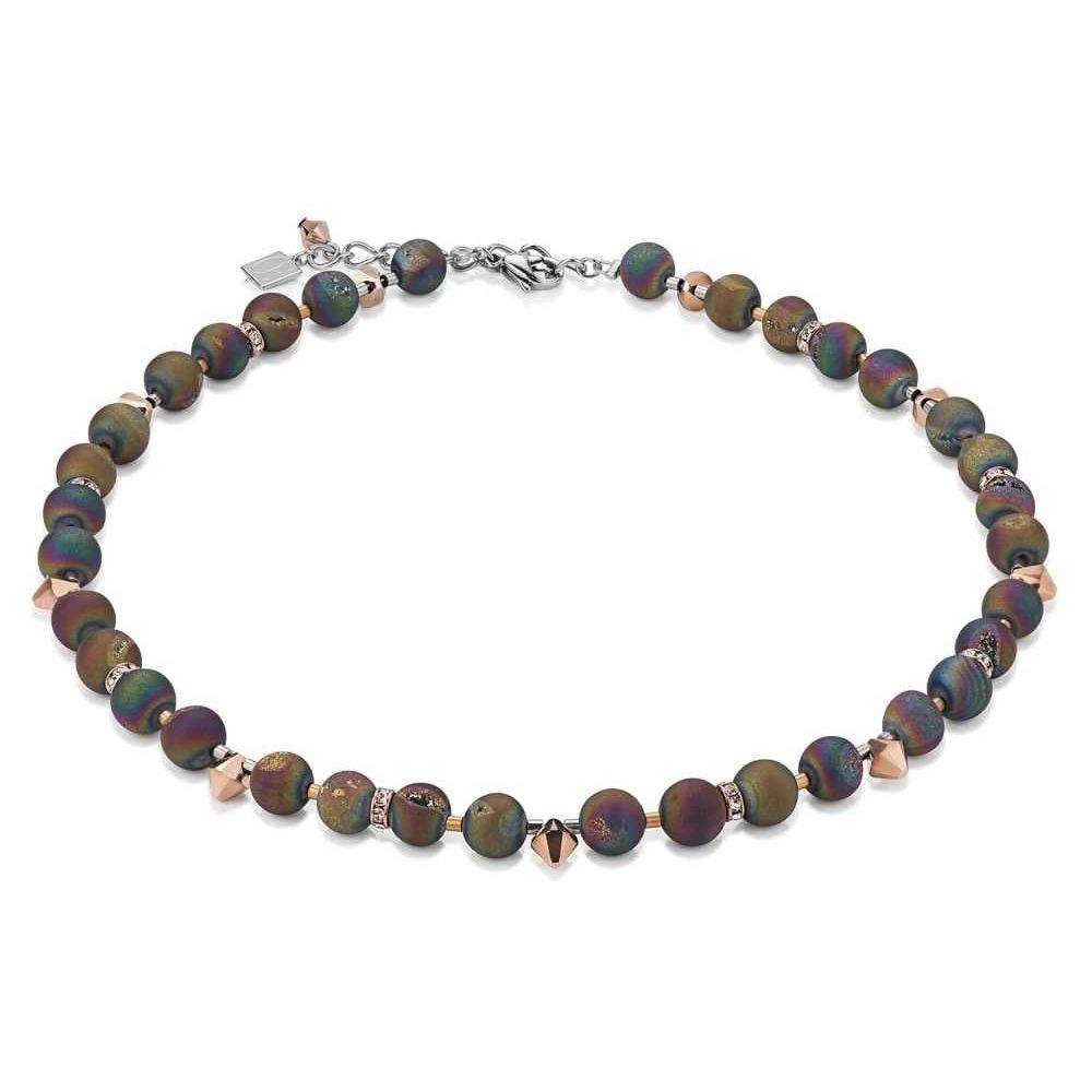 Swarovski Crystal And Agate Multicolour Necklace