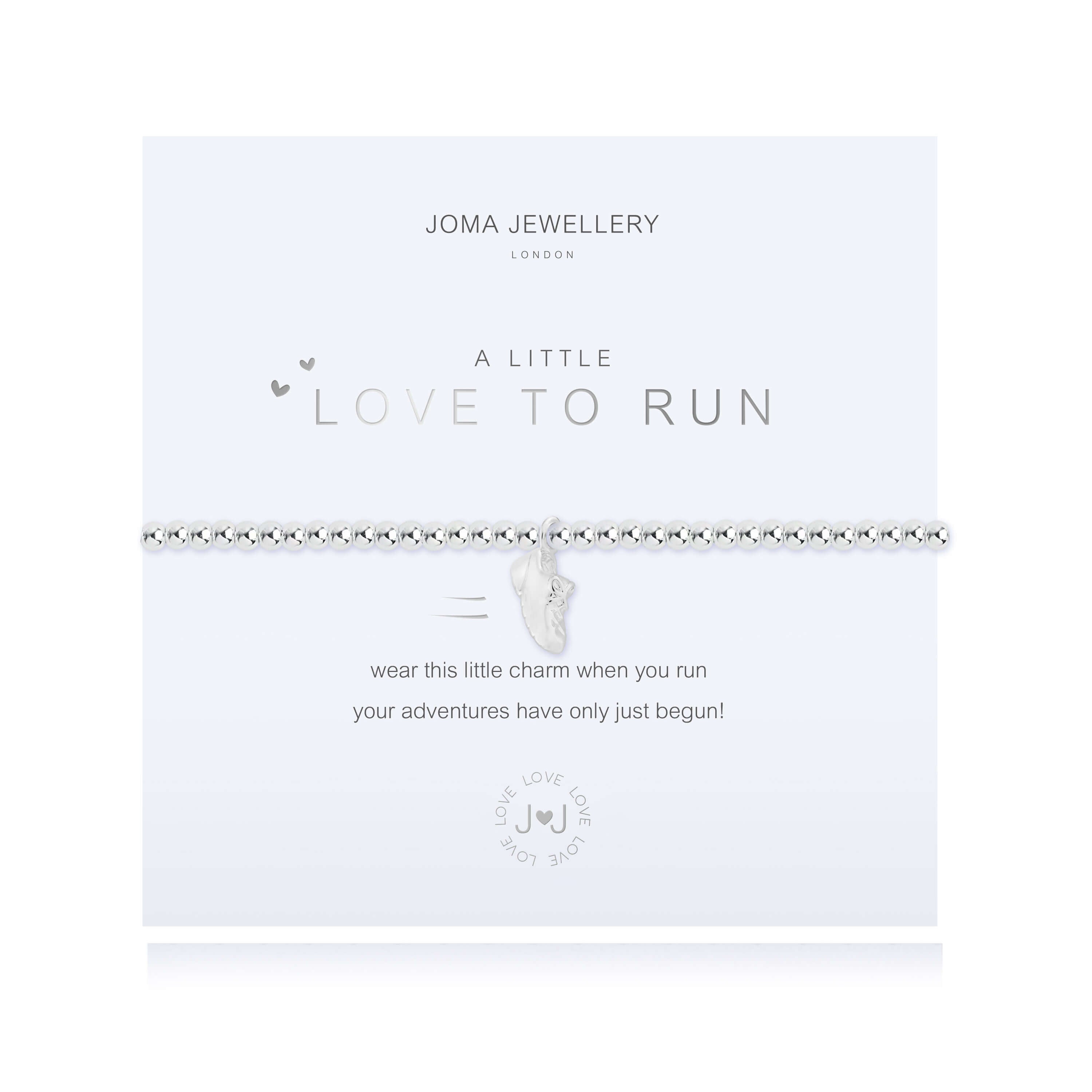 A Little | Love To Run | Silver | Bracelet | 17.5cm Stretch