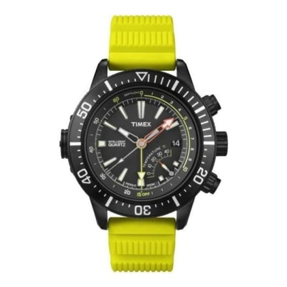 Gents IQ Depth Yellow Resin Watch